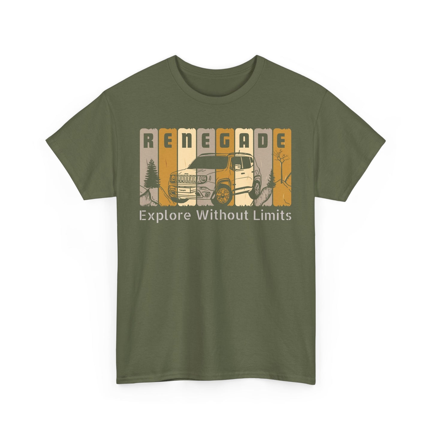 Jeep Renegade Tshirt - Explore without Limits, Unisex Tee Shirt, Adventure Gift, Off-Road Enthusiast Shirt, Explore Nature Shirt, Outdoor