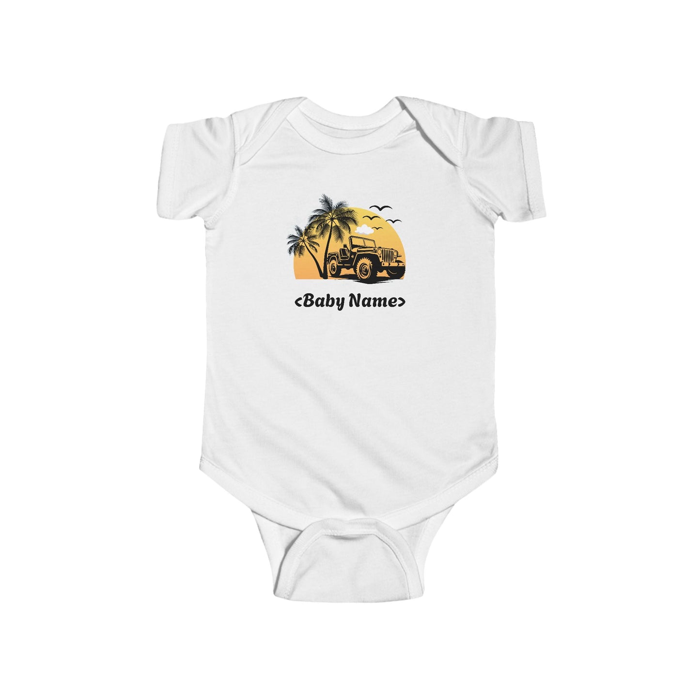 Jeep wrangler Baby Bodysuit, American Flag Onesie, Infant Jersey Romper, USA Pride Outfit, Patriotic Jumpsuit