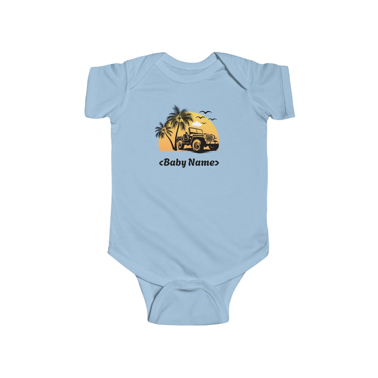 Jeep wrangler Baby Bodysuit, American Flag Onesie, Infant Jersey Romper, USA Pride Outfit, Patriotic Jumpsuit