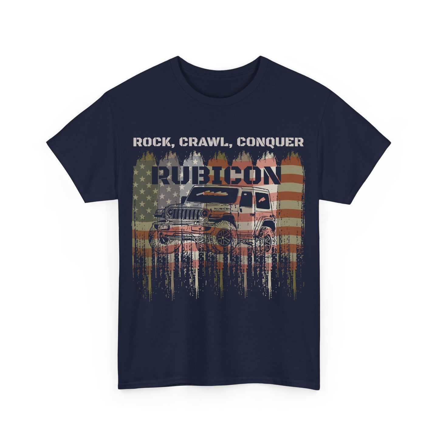 Jeep Wrangler Rubicon - Rock Crawl Conquer Unisex T-Shirt, Off-Road Adventure Tee, Jeep Lover Gift, Outdoor Enthusiast Shirt, Mountain