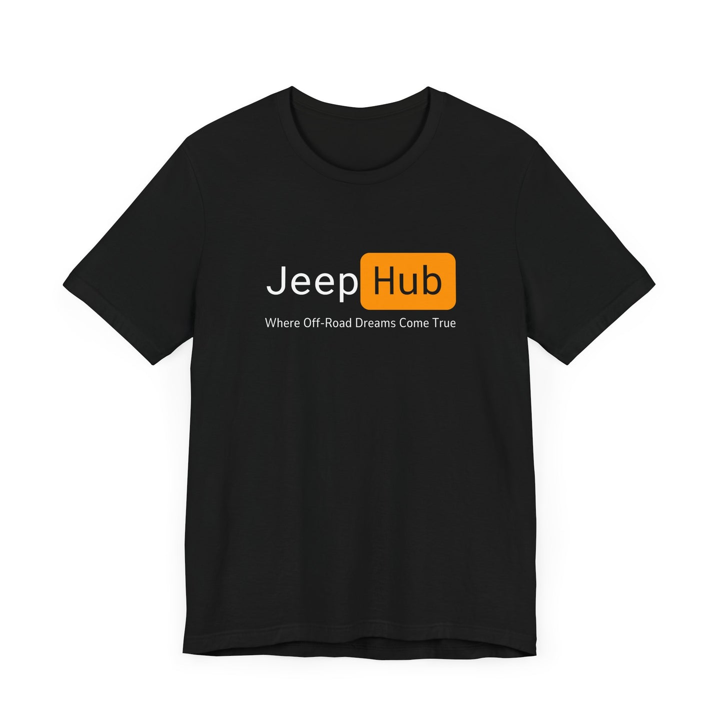 Jeep Hub T-Shirt | PornHub Style Tee for Jeep Enthusiasts | Overlanding, Off-Roading, 4x4, Jeep Wrangler | Unisex Jersey Short Sleeve Tee