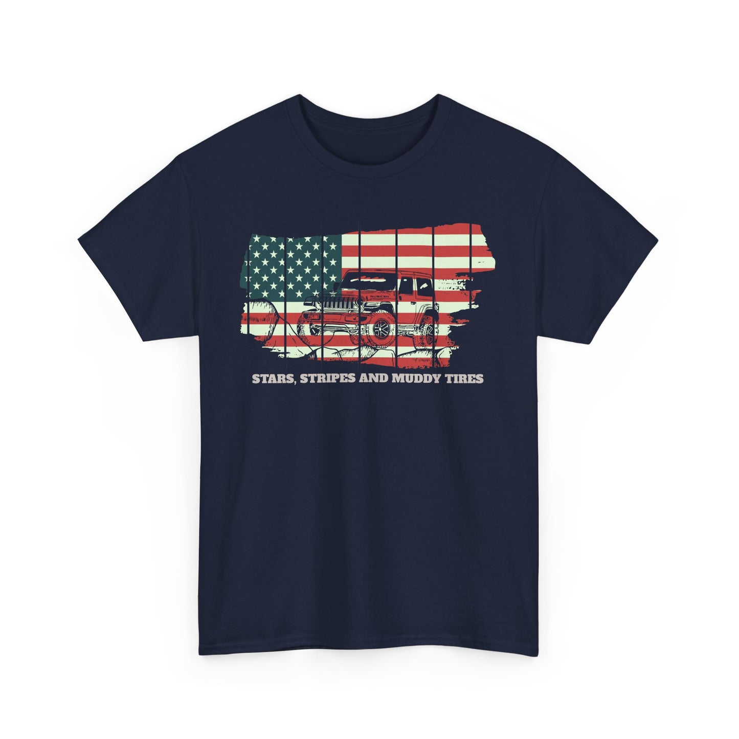American Offroad truck US Flag T-Shirt, Patriotic Tee, American Flag Shirt, 4x4 Lover Gift, Off-Roading Apparel, 4th of July Clothing