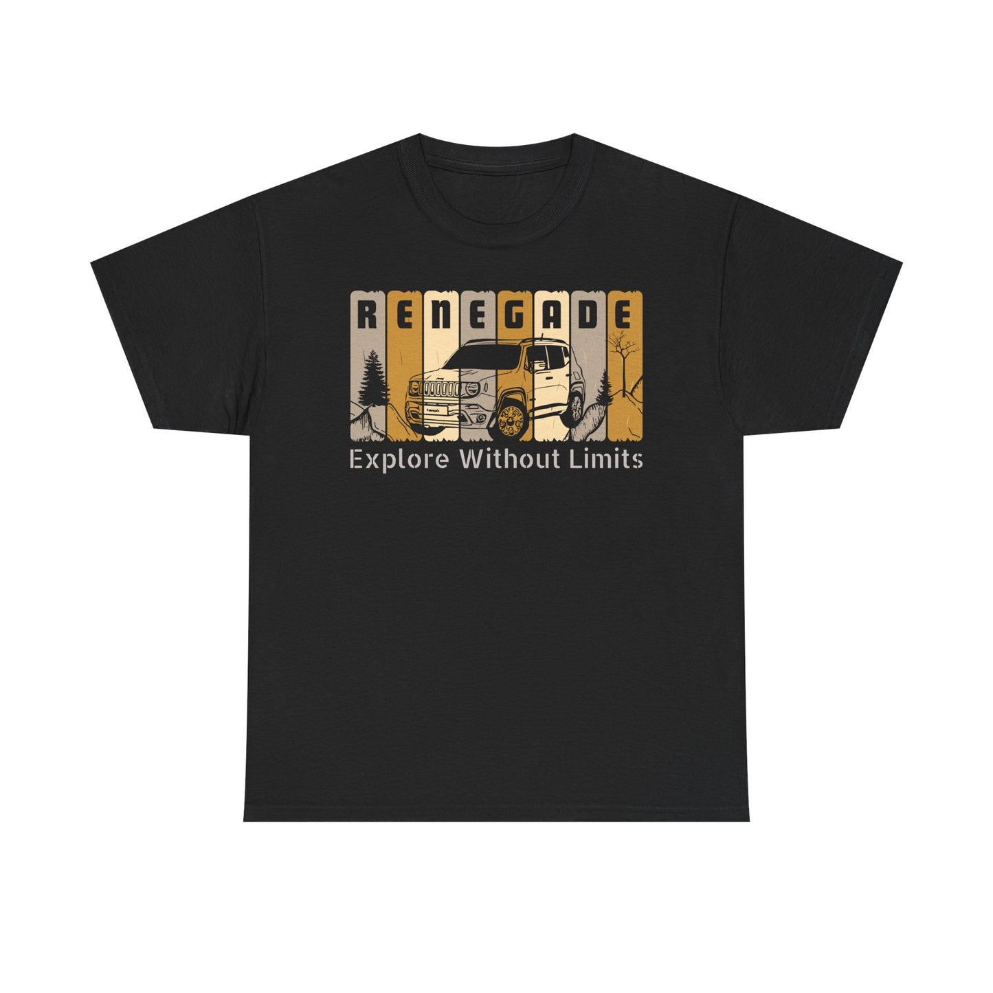 Jeep Renegade Tshirt - Explore without Limits, Unisex Tee Shirt, Adventure Gift, Off-Road Enthusiast Shirt, Explore Nature Shirt, Outdoor
