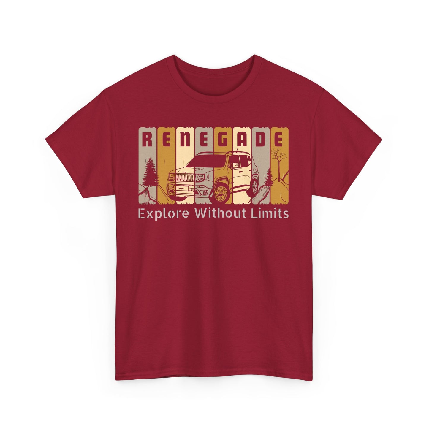 Jeep Renegade Tshirt - Explore without Limits, Unisex Tee Shirt, Adventure Gift, Off-Road Enthusiast Shirt, Explore Nature Shirt, Outdoor