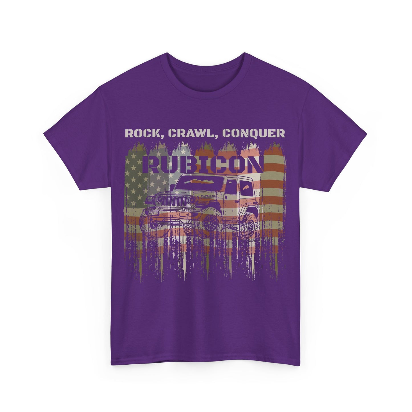 Jeep Wrangler Rubicon - Rock Crawl Conquer Unisex T-Shirt, Off-Road Adventure Tee, Jeep Lover Gift, Outdoor Enthusiast Shirt, Mountain