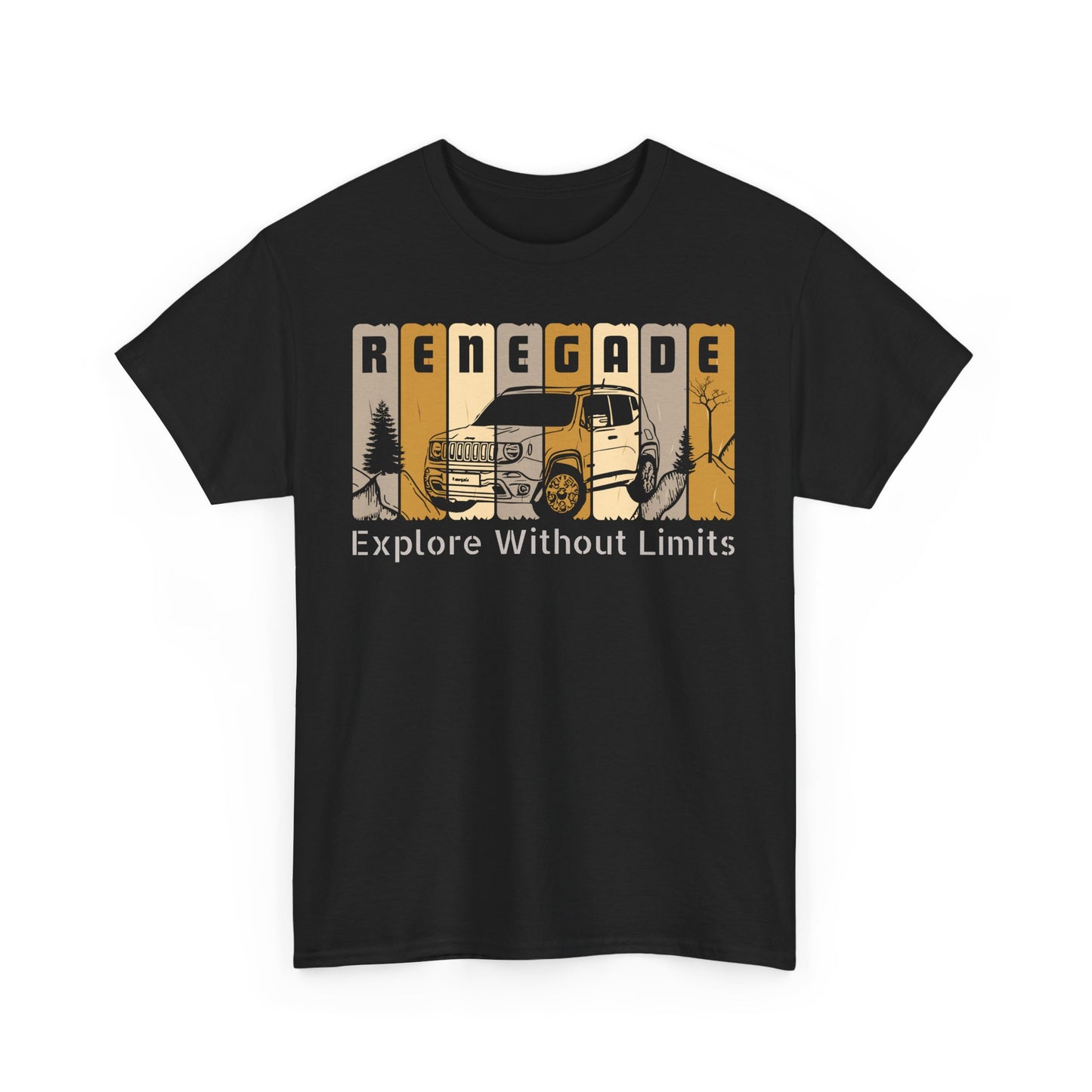 Jeep Renegade Tshirt - Explore without Limits, Unisex Tee Shirt, Adventure Gift, Off-Road Enthusiast Shirt, Explore Nature Shirt, Outdoor