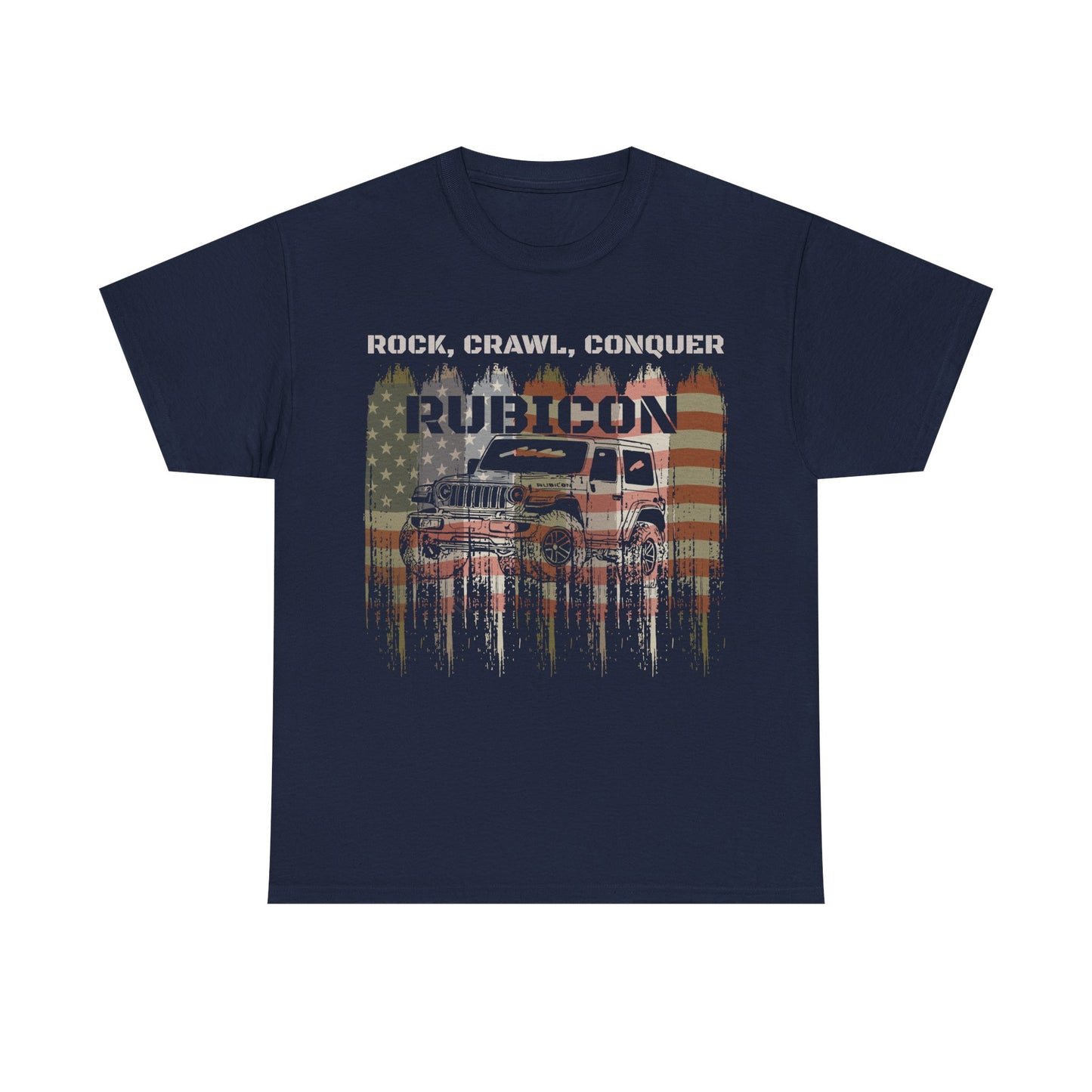 Jeep Wrangler Rubicon - Rock Crawl Conquer Unisex T-Shirt, Off-Road Adventure Tee, Jeep Lover Gift, Outdoor Enthusiast Shirt, Mountain