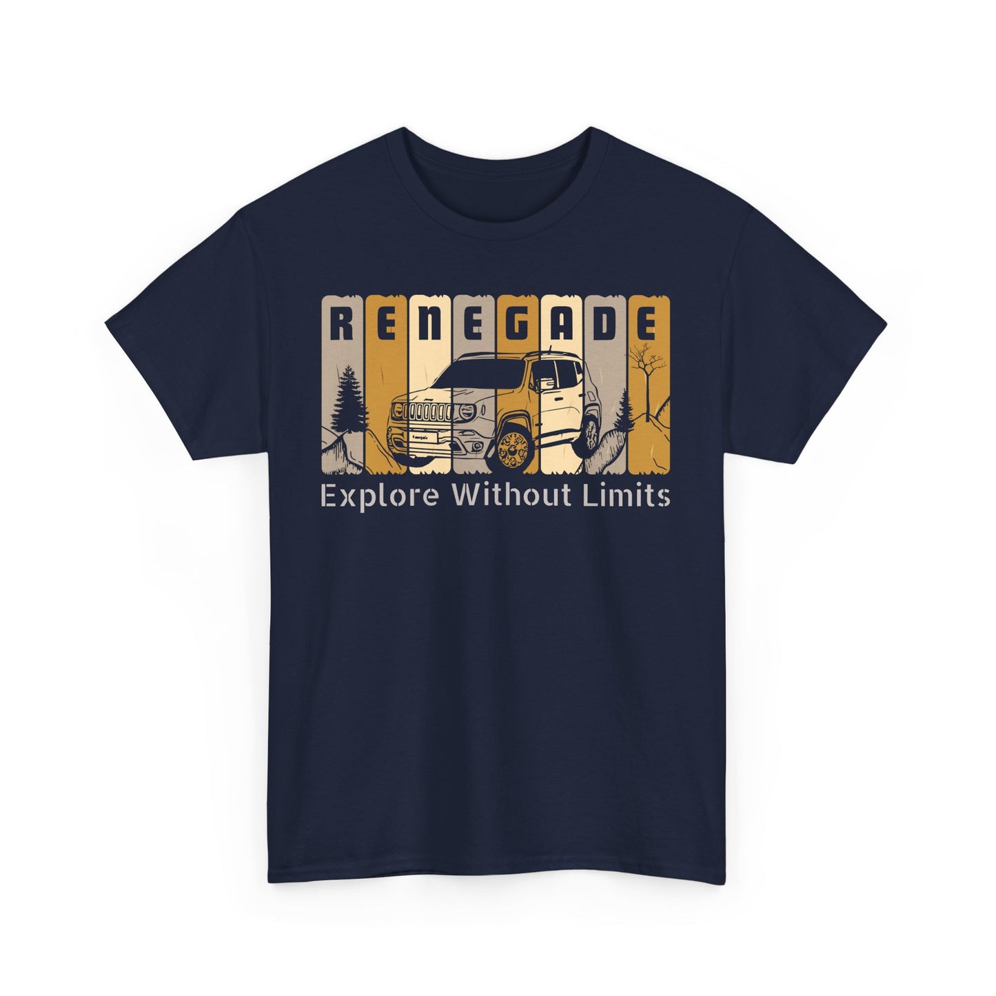 Jeep Renegade Tshirt - Explore without Limits, Unisex Tee Shirt, Adventure Gift, Off-Road Enthusiast Shirt, Explore Nature Shirt, Outdoor
