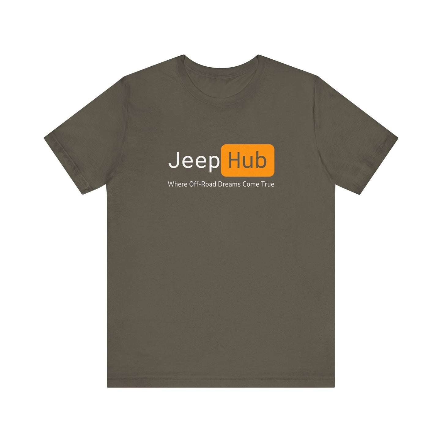 Jeep Hub T-Shirt | PornHub Style Tee for Jeep Enthusiasts | Overlanding, Off-Roading, 4x4, Jeep Wrangler | Unisex Jersey Short Sleeve Tee