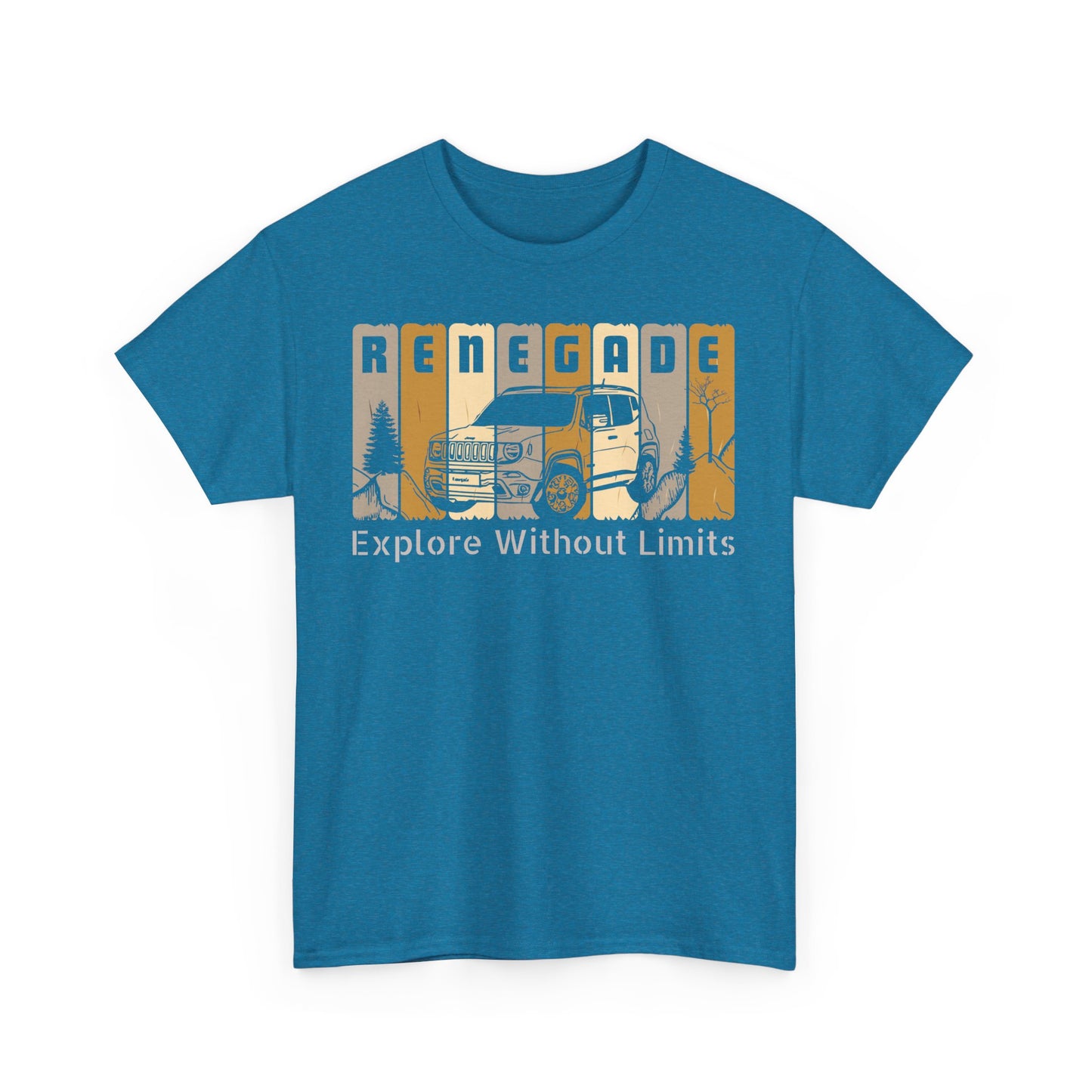 Jeep Renegade Tshirt - Explore without Limits, Unisex Tee Shirt, Adventure Gift, Off-Road Enthusiast Shirt, Explore Nature Shirt, Outdoor