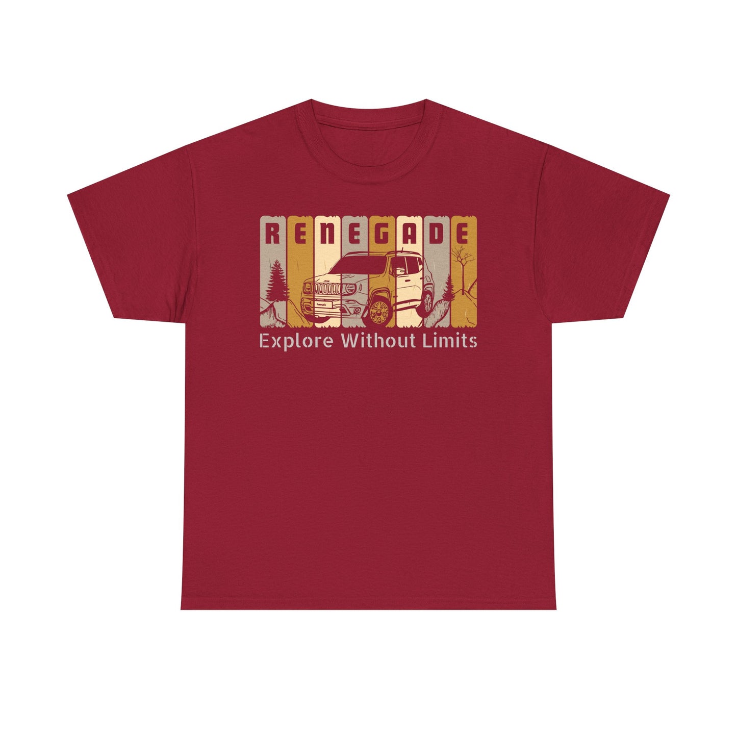 Jeep Renegade Tshirt - Explore without Limits, Unisex Tee Shirt, Adventure Gift, Off-Road Enthusiast Shirt, Explore Nature Shirt, Outdoor