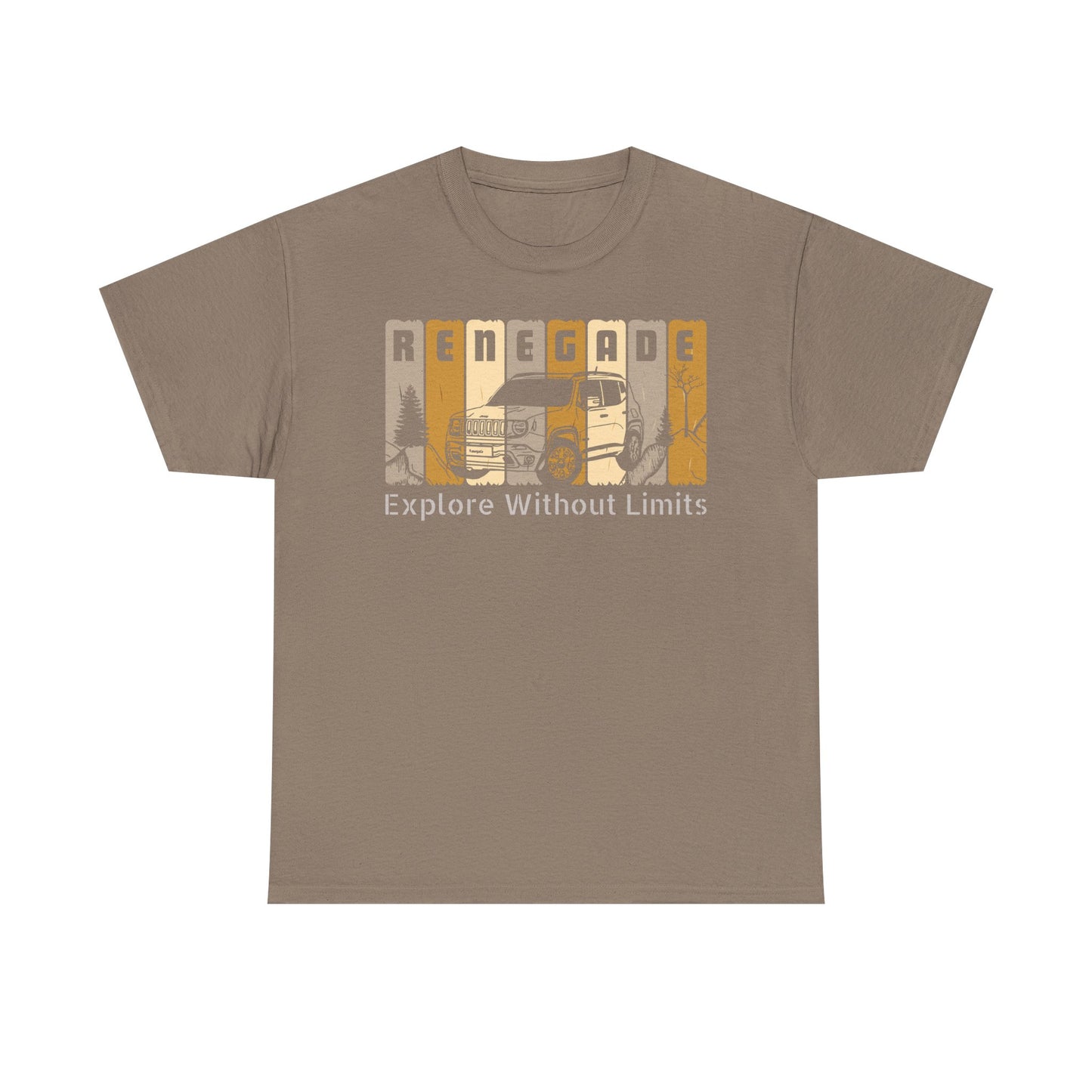 Jeep Renegade Tshirt - Explore without Limits, Unisex Tee Shirt, Adventure Gift, Off-Road Enthusiast Shirt, Explore Nature Shirt, Outdoor