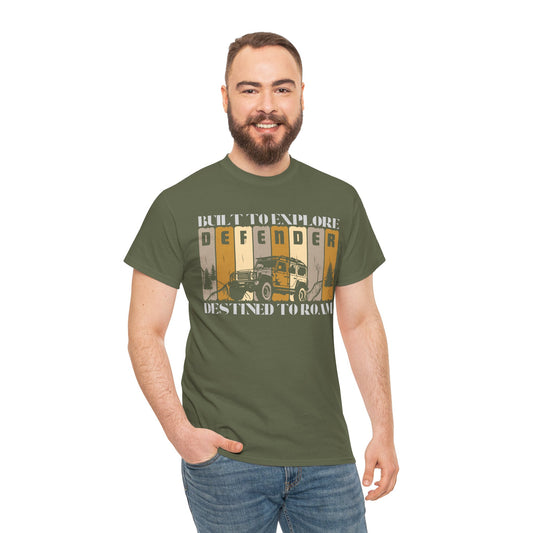 Adventure T-Shirt, Land Rover Defender Unisex Tee, Off-Road Clothing, Camper Van Top, Built to Explore