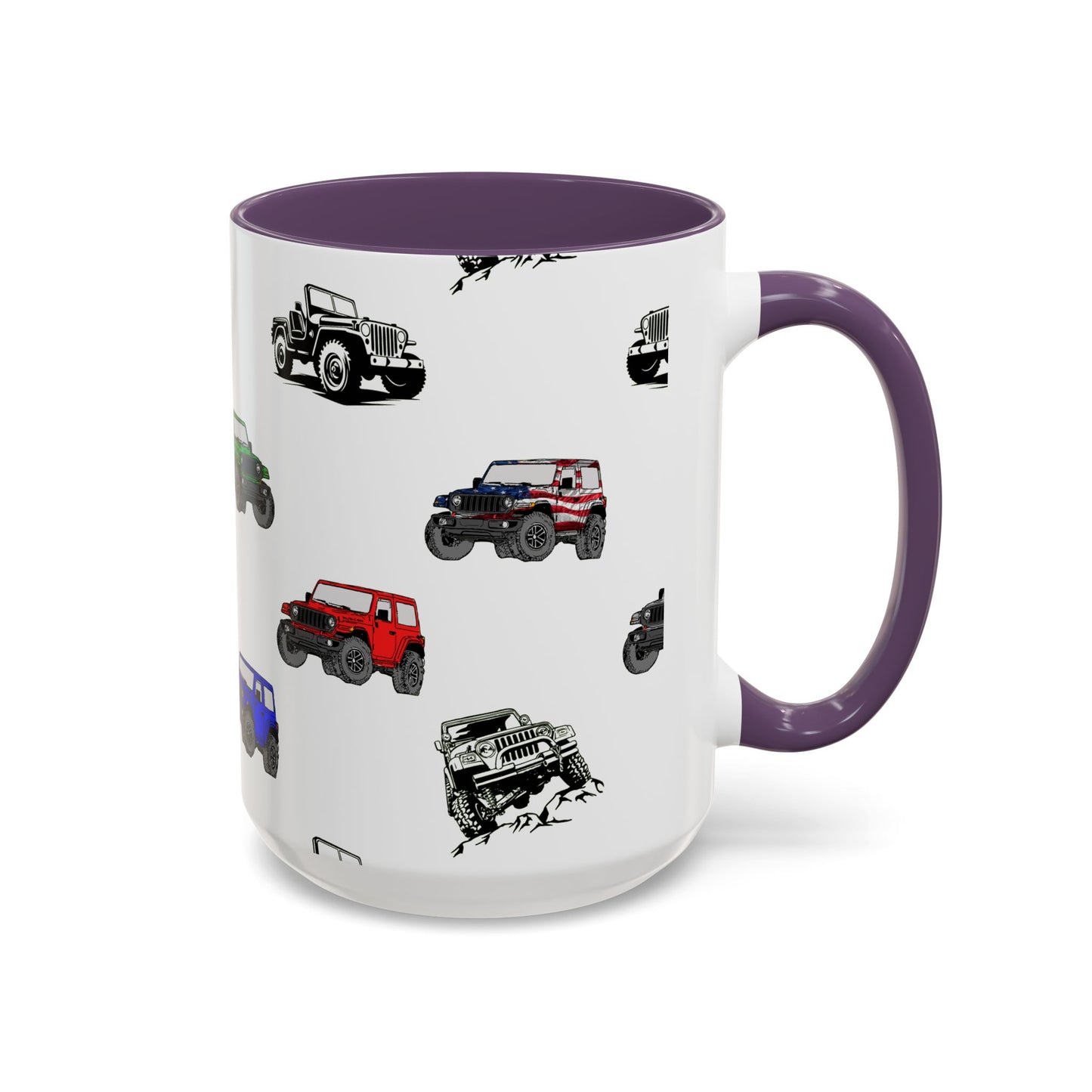 American 4x4 offroader Mug, Perfect for Coffee Lovers, Unique Gift Idea, Colorful Tea Cup, Vehicle Enthusiast Present, 11oz 15oz