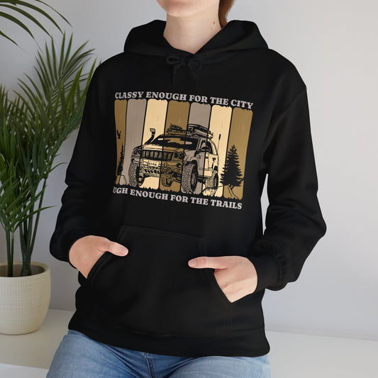 Jeep Cherokee Unisex Hoodie Sweatshirt - City and Trail Adventure Apparel, Off-Road Enthusiast Gift, Urban Explorer Jumper, Outdoor