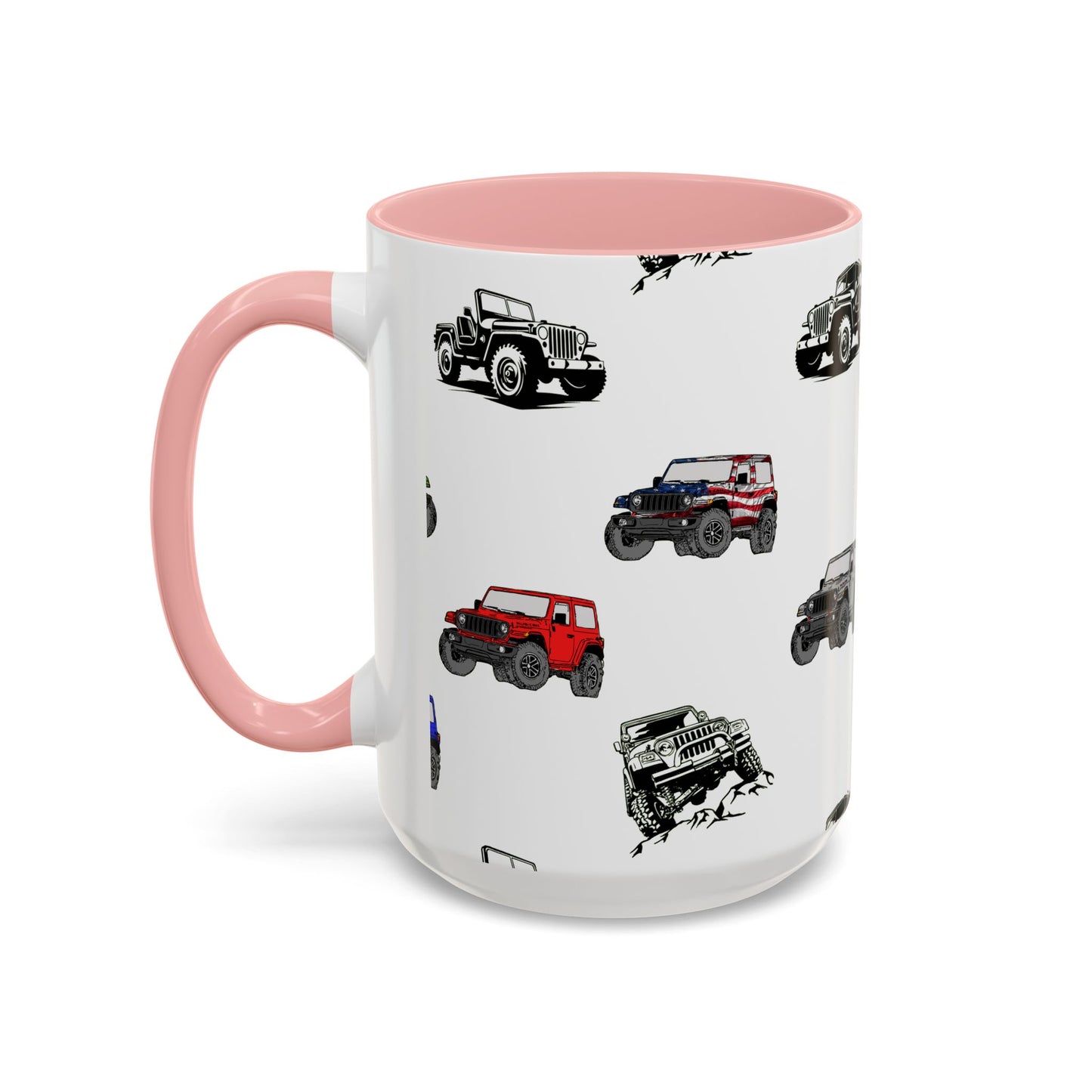 American 4x4 offroader Mug, Perfect for Coffee Lovers, Unique Gift Idea, Colorful Tea Cup, Vehicle Enthusiast Present, 11oz 15oz