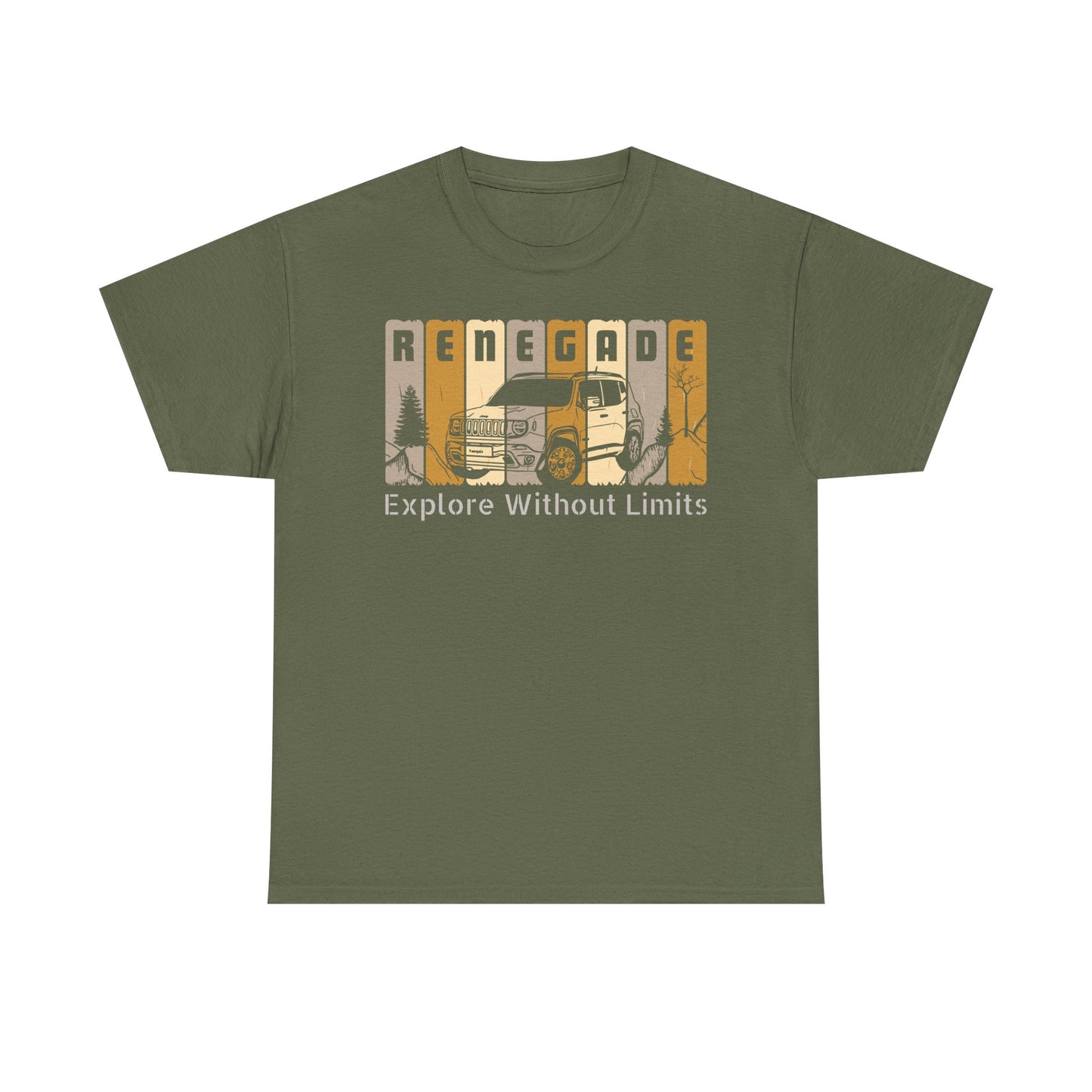 Jeep Renegade Tshirt - Explore without Limits, Unisex Tee Shirt, Adventure Gift, Off-Road Enthusiast Shirt, Explore Nature Shirt, Outdoor