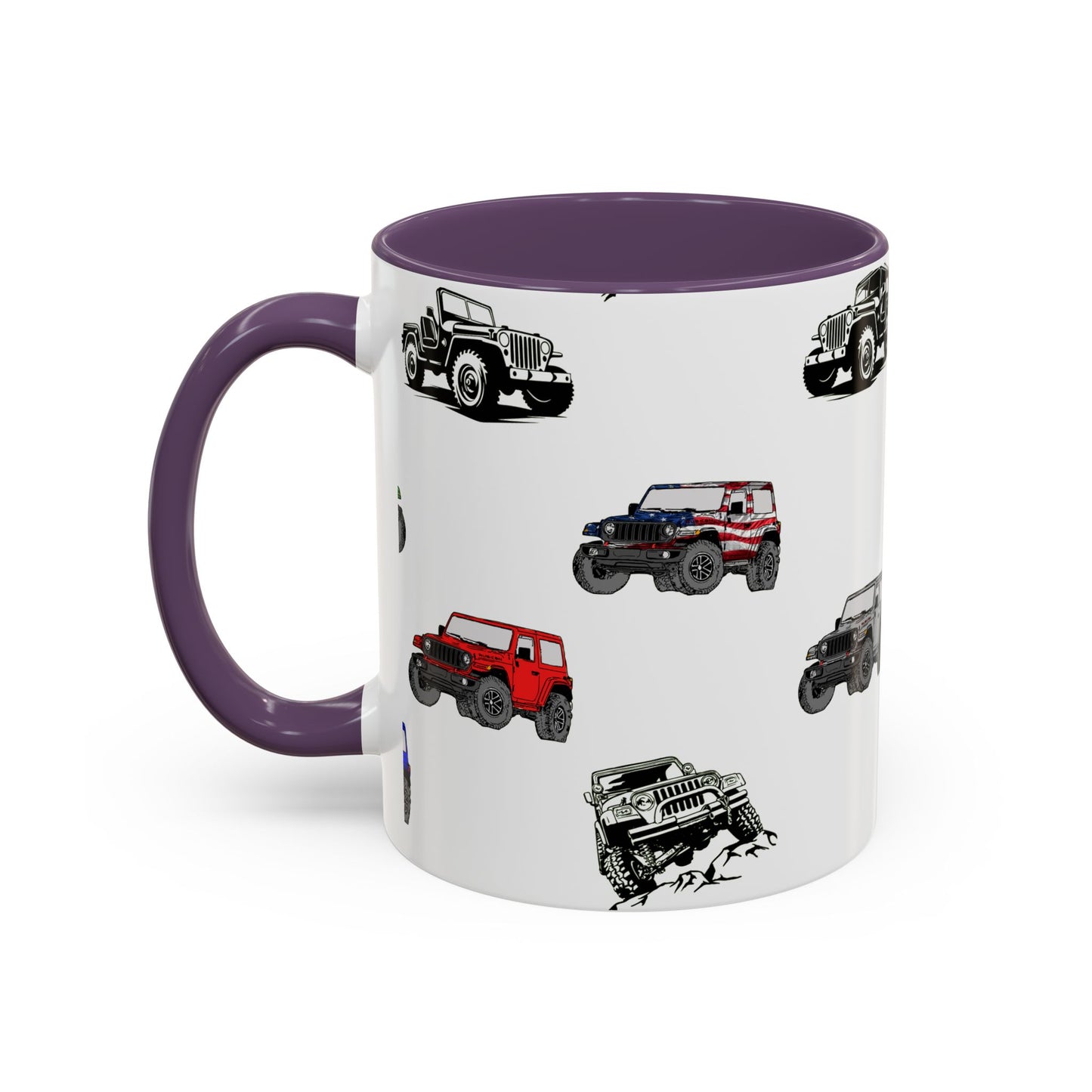 American 4x4 offroader Mug, Perfect for Coffee Lovers, Unique Gift Idea, Colorful Tea Cup, Vehicle Enthusiast Present, 11oz 15oz