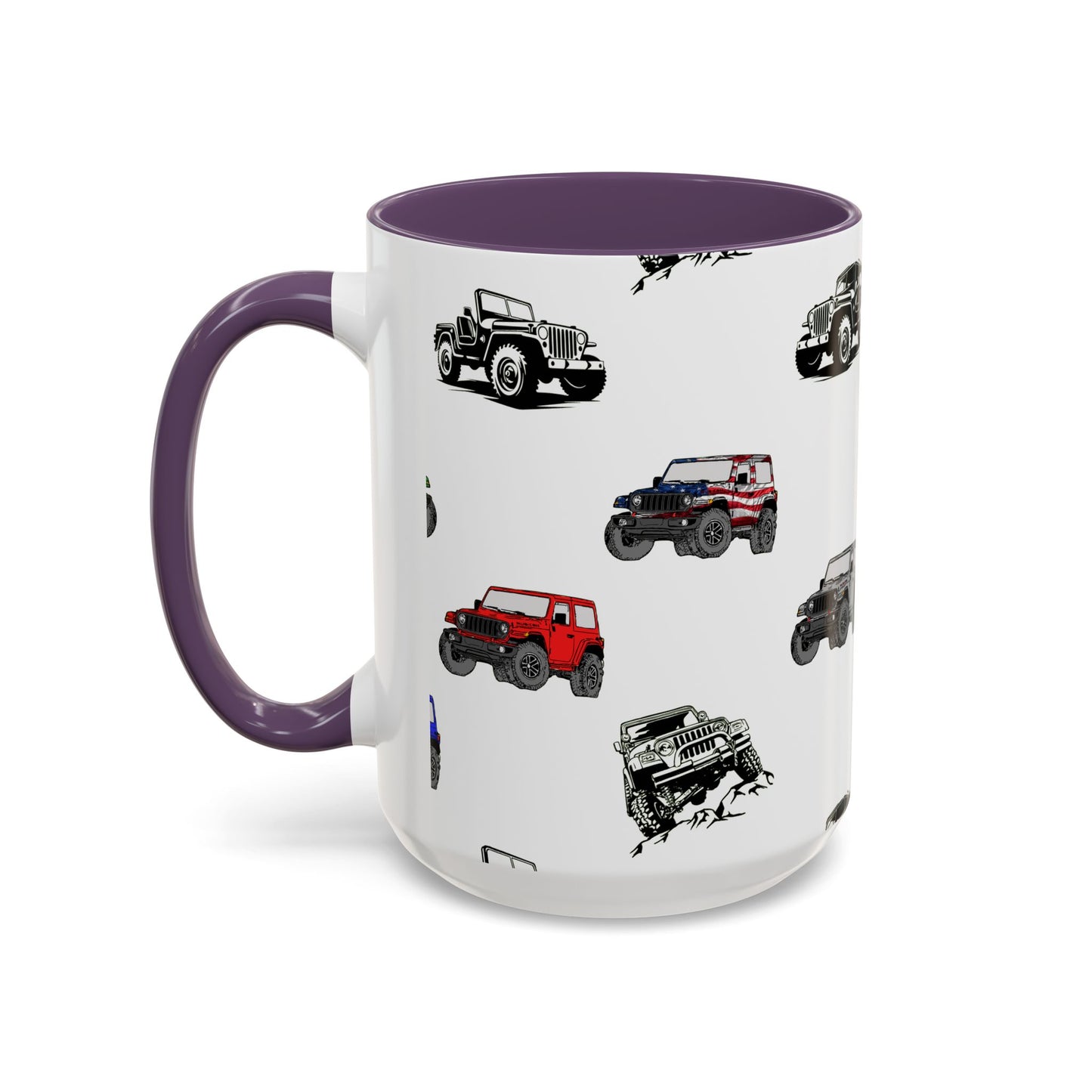 American 4x4 offroader Mug, Perfect for Coffee Lovers, Unique Gift Idea, Colorful Tea Cup, Vehicle Enthusiast Present, 11oz 15oz