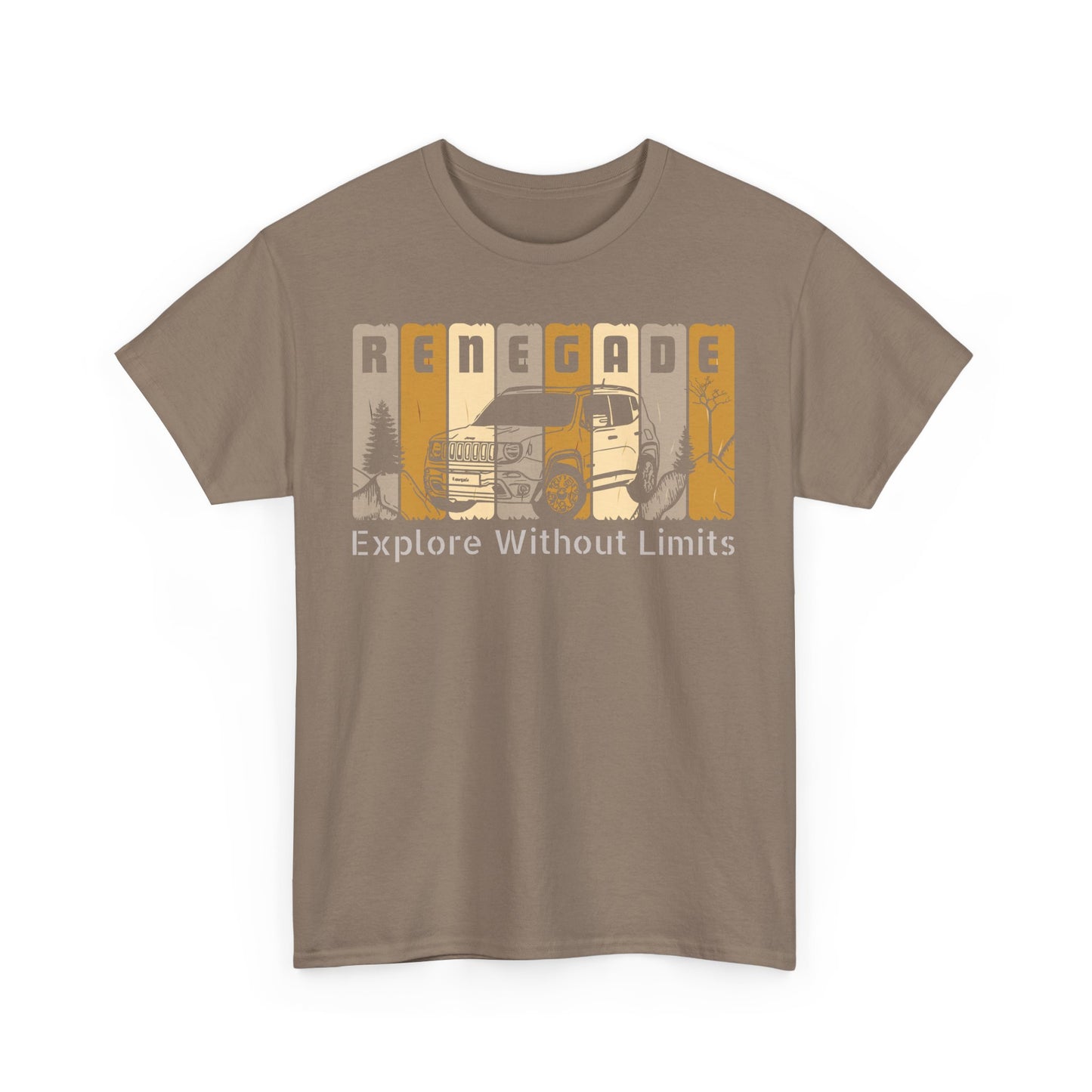 Jeep Renegade Tshirt - Explore without Limits, Unisex Tee Shirt, Adventure Gift, Off-Road Enthusiast Shirt, Explore Nature Shirt, Outdoor