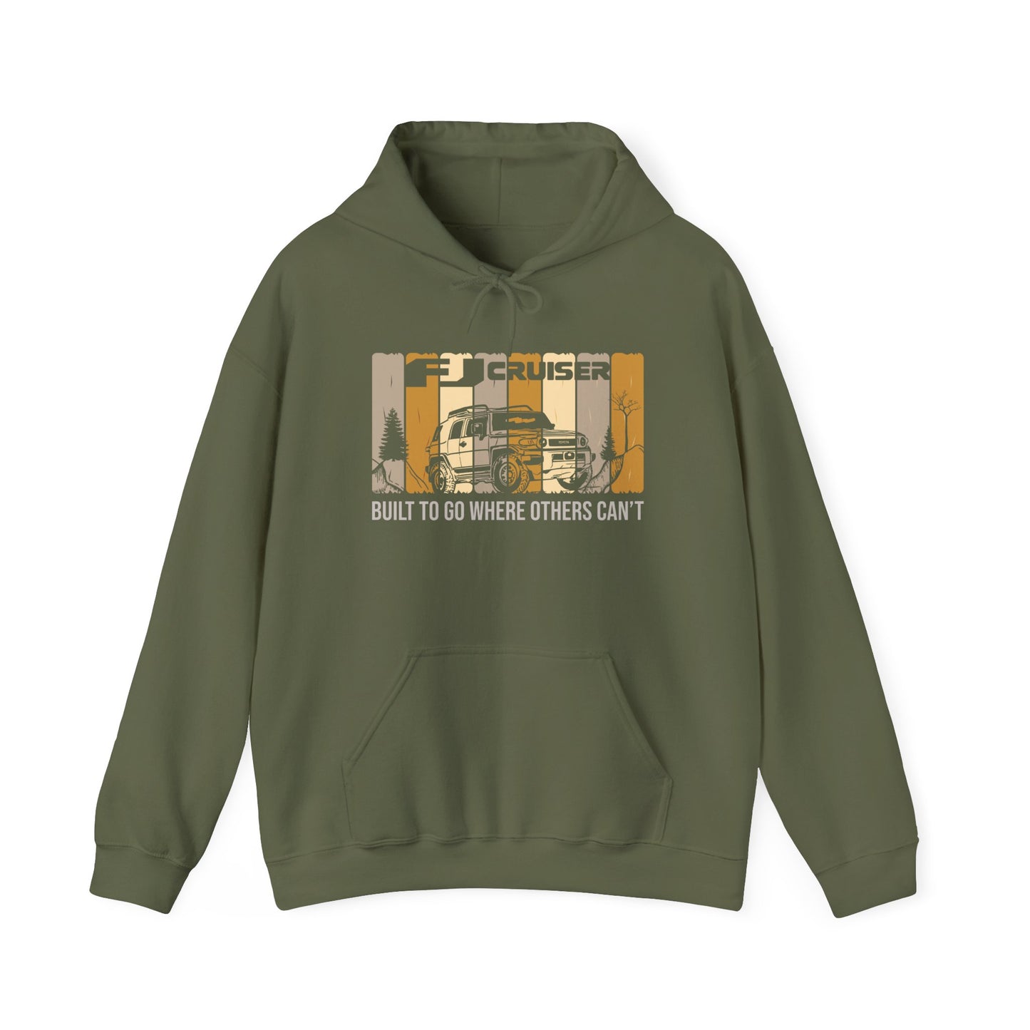Fj Cruiser Overlanding Hoodie, Adventure Sweatshirt, Offroad Hooded Jumper, Camping Gift, Outdoor Clothing