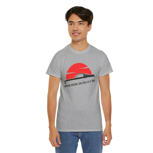 Ford Mustang Driving History Unisex Tee - Car Lover Gift, Muscle Car Shirt, Classic Car Enthusiast, Vintage Car Tee, Automotive Shirt