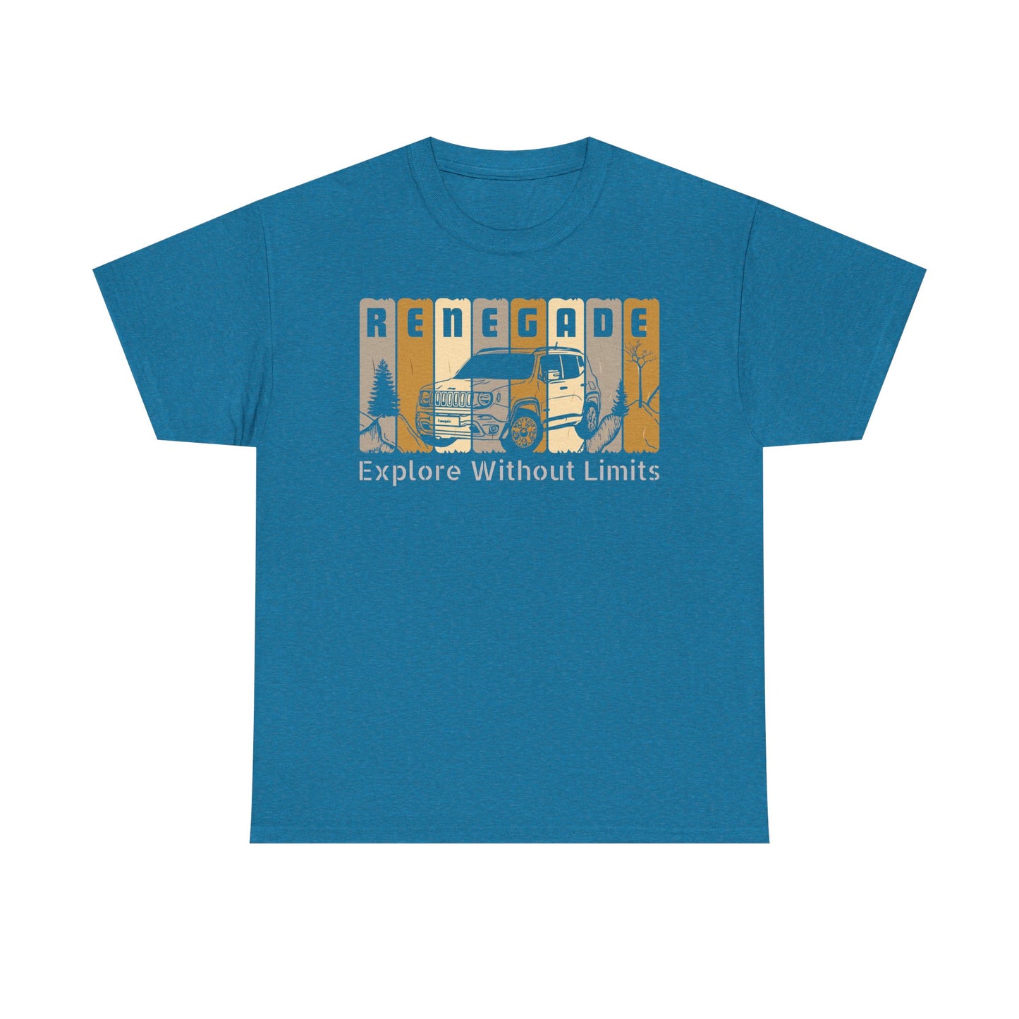 Jeep Renegade Tshirt - Explore without Limits, Unisex Tee Shirt, Adventure Gift, Off-Road Enthusiast Shirt, Explore Nature Shirt, Outdoor