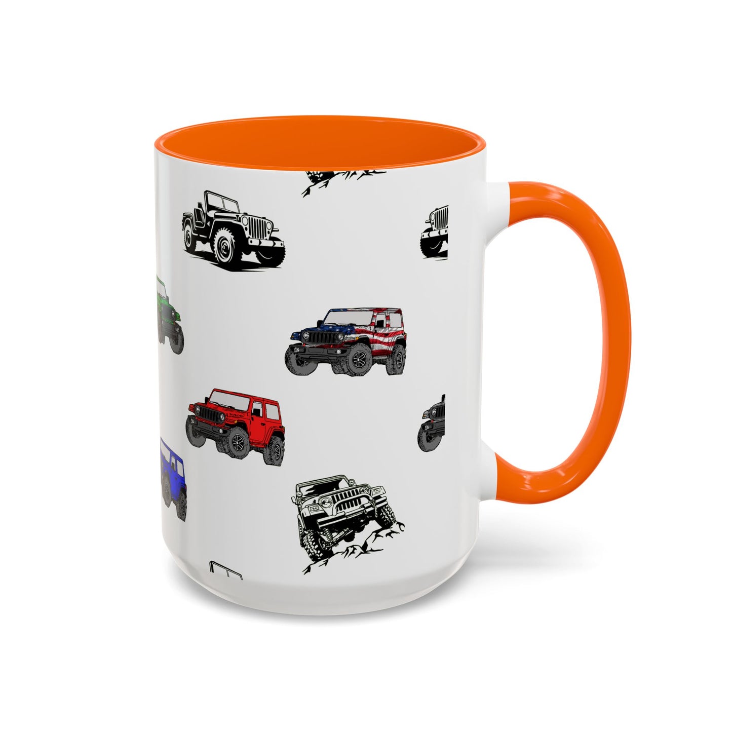 American 4x4 offroader Mug, Perfect for Coffee Lovers, Unique Gift Idea, Colorful Tea Cup, Vehicle Enthusiast Present, 11oz 15oz