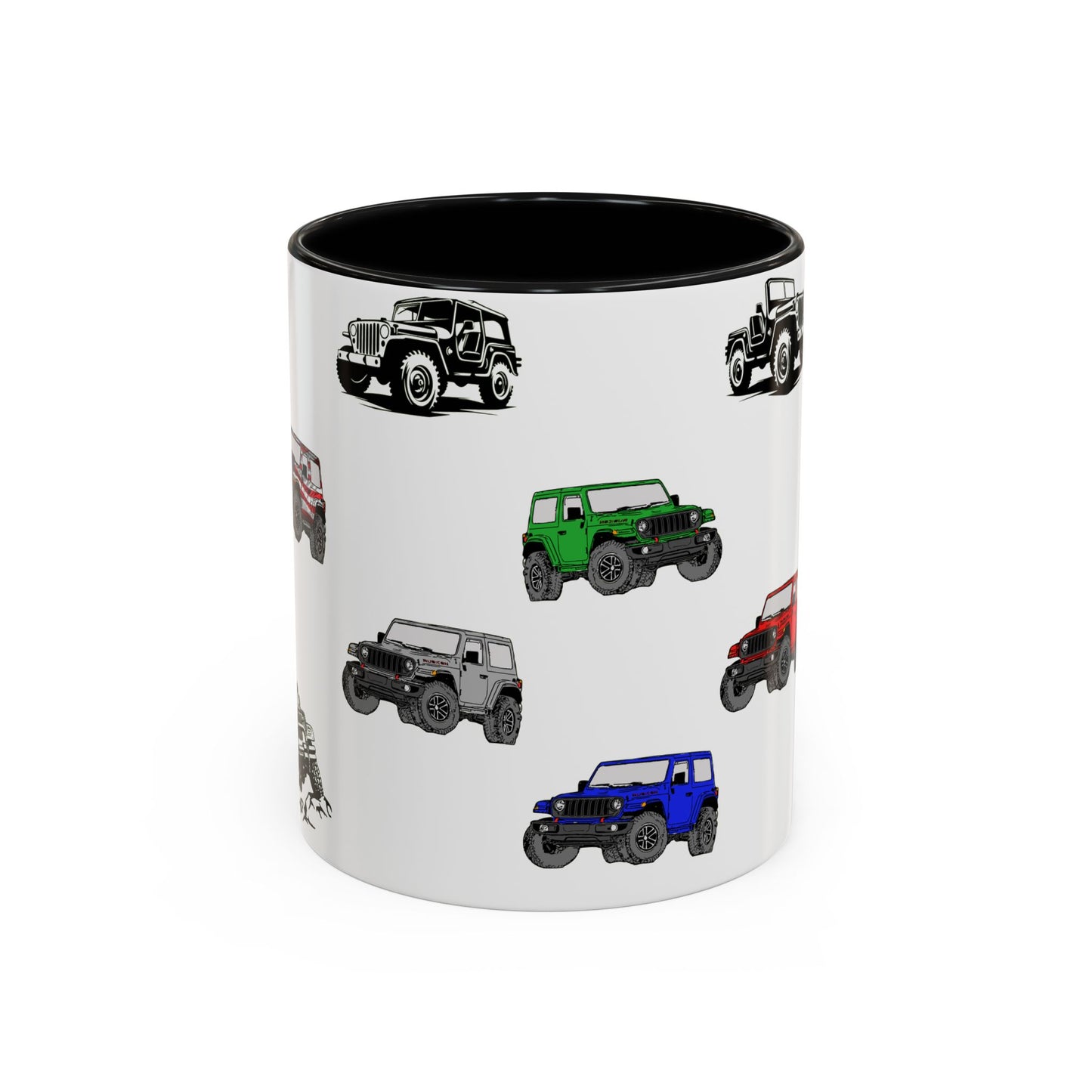 American 4x4 offroader Mug, Perfect for Coffee Lovers, Unique Gift Idea, Colorful Tea Cup, Vehicle Enthusiast Present, 11oz 15oz